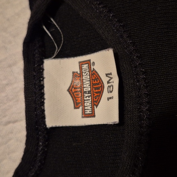 Harley Davidson 18 months black short sleeve shirt Vintage 1997 GUC - Picture 3 of 4